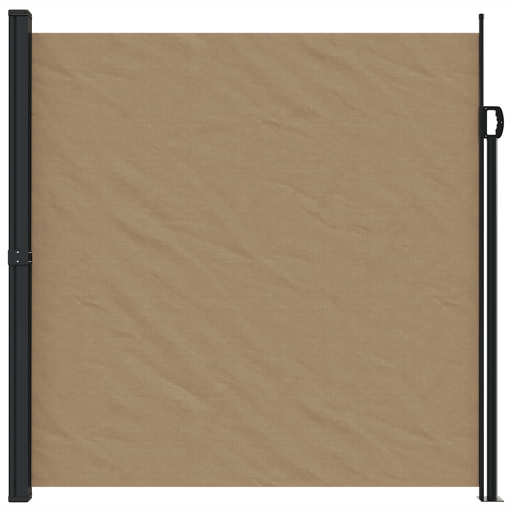 vidaXL Zwijana markiza boczna, taupe, 200x600 cm