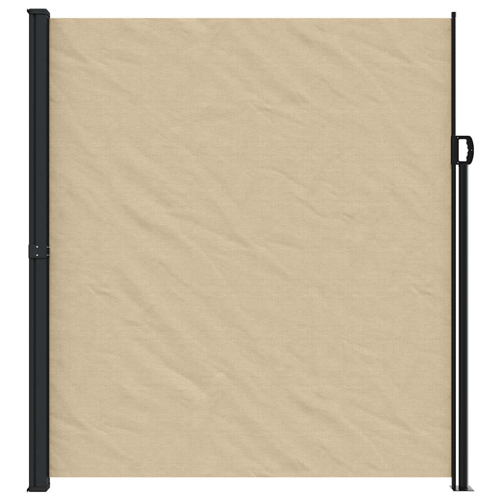 vidaXL Zwijana markiza boczna, beżowa, 220x600 cm