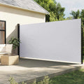 vidaXL Zwijana markiza boczna, biała, 220x600 cm