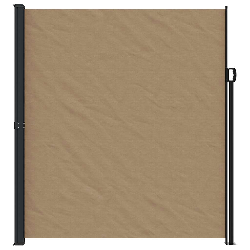vidaXL Zwijana markiza boczna, taupe, 220x600 cm