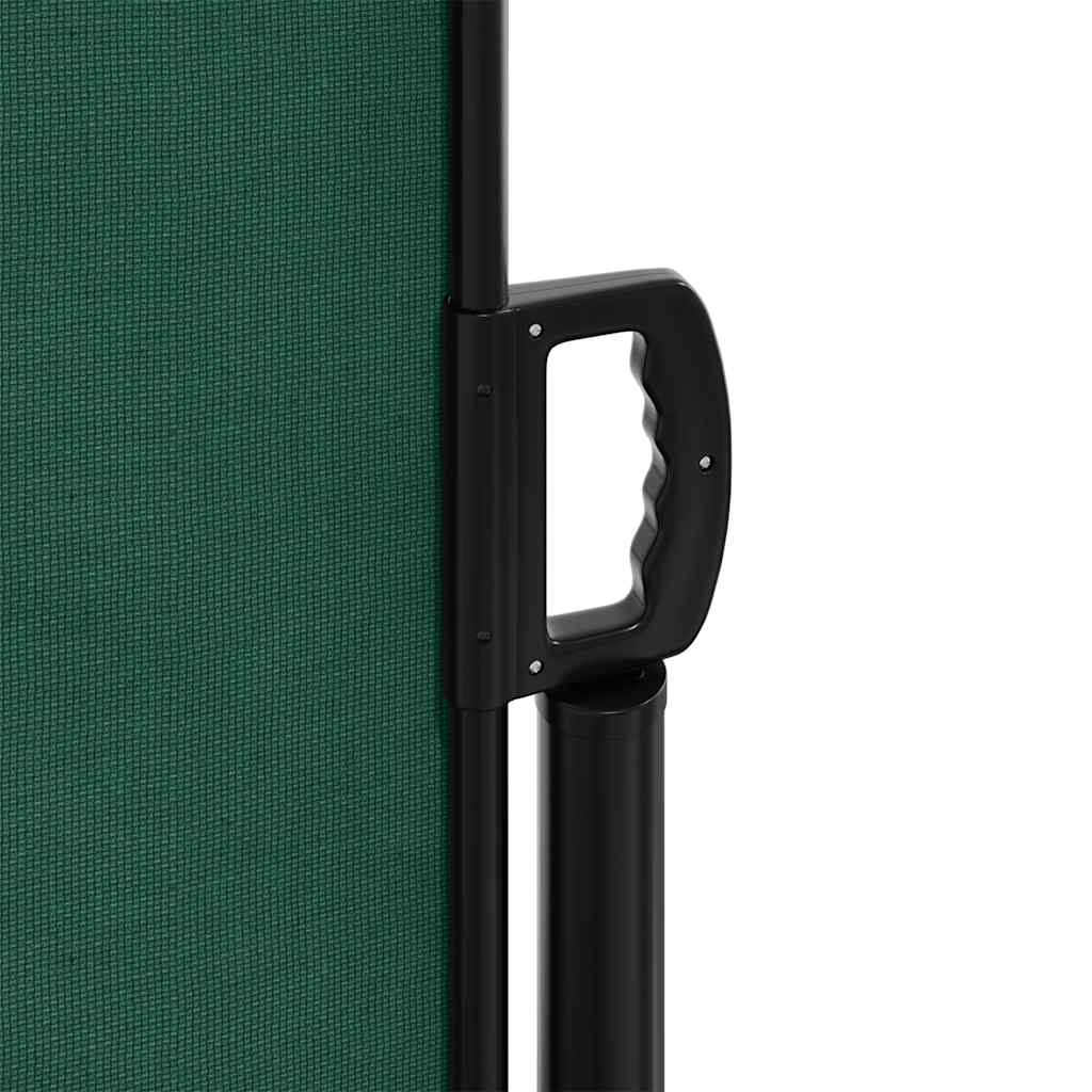 vidaXL Zwijana markiza boczna, ciemnozielona, 220x600 cm