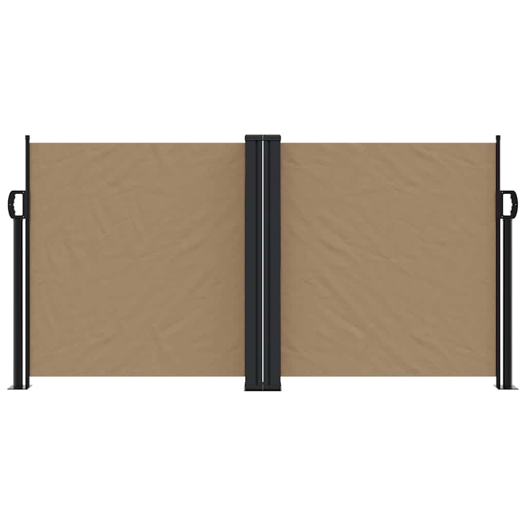 vidaXL Zwijana markiza boczna, taupe, 120x600 cm