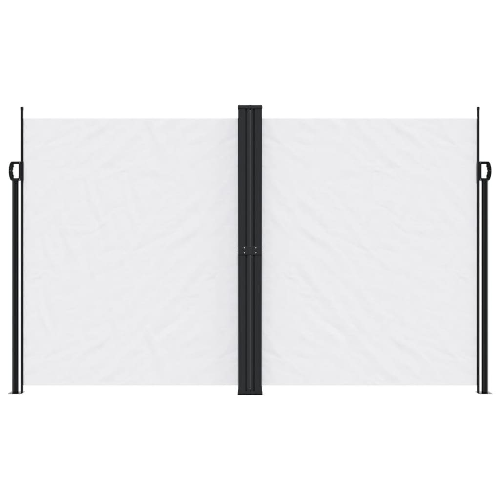 vidaXL Zwijana markiza boczna, biała, 200x600 cm