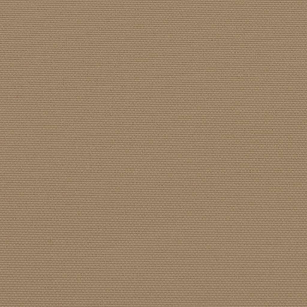 vidaXL Zwijana markiza boczna, taupe, 140x1000 cm