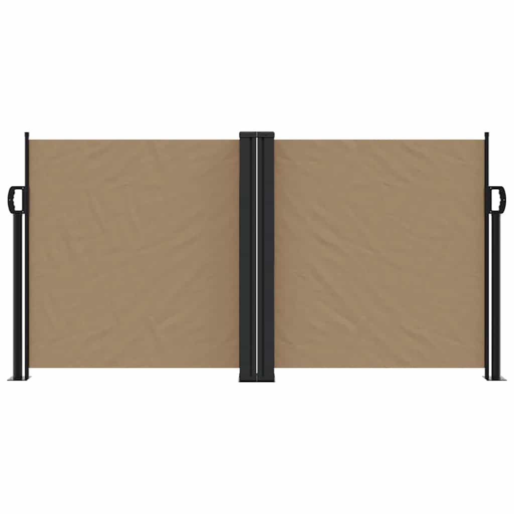vidaXL Zwijana markiza boczna, taupe, 120x1200 cm