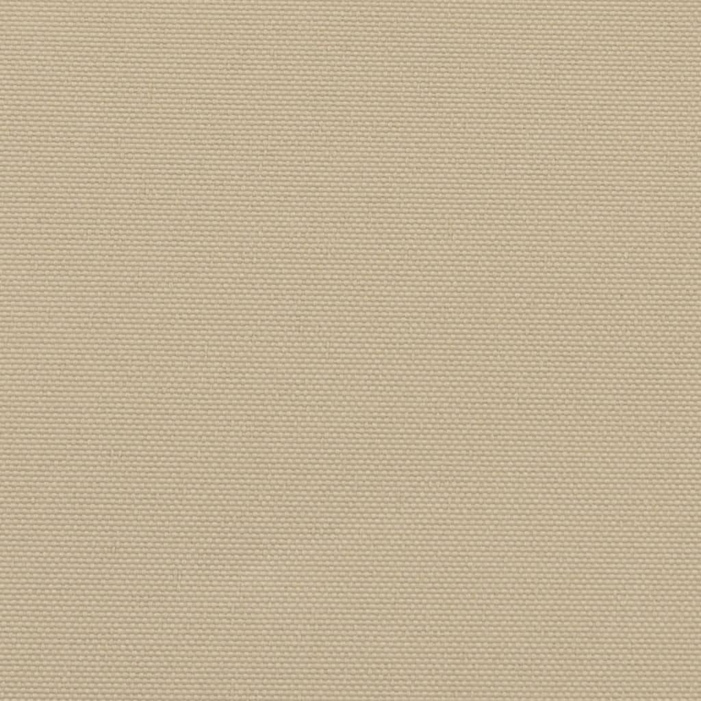vidaXL Zwijana markiza boczna, beżowa, 140x1200 cm