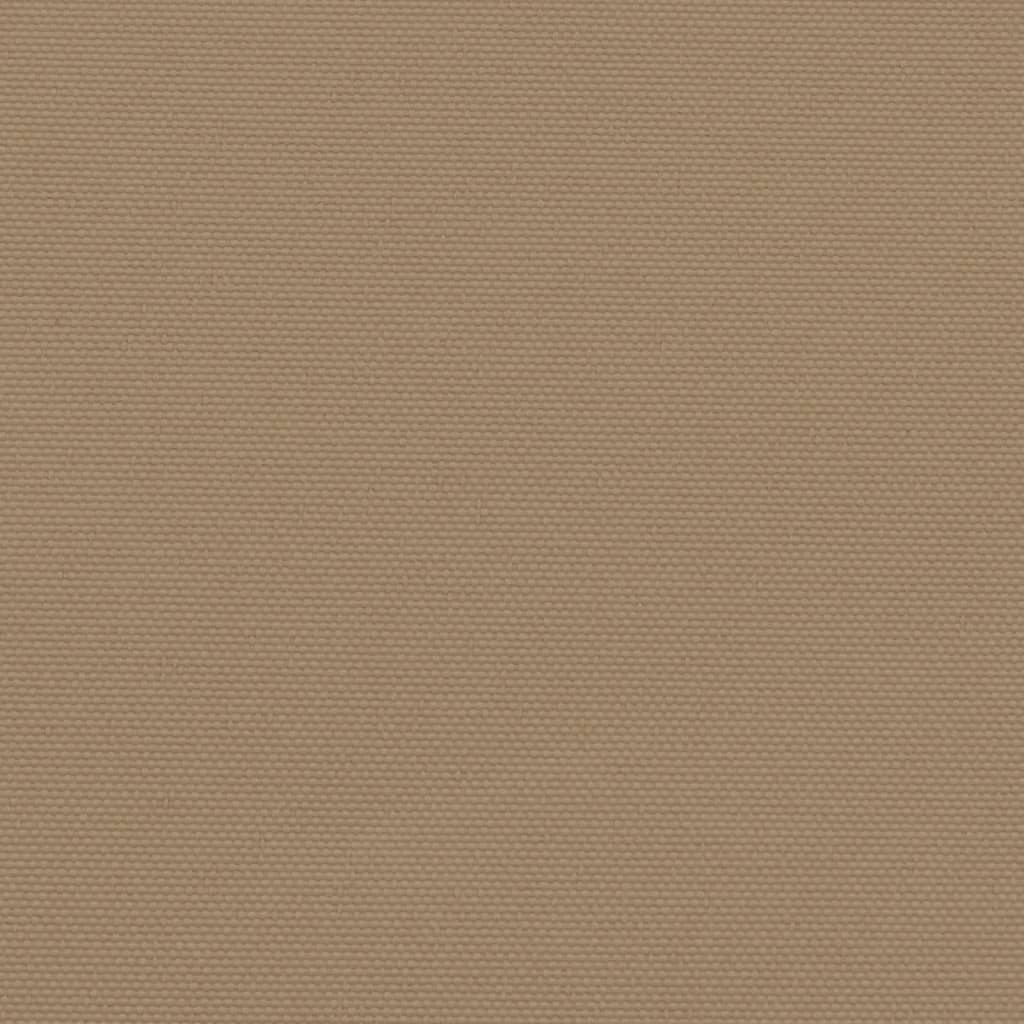 vidaXL Zwijana markiza boczna, taupe, 140x1200 cm