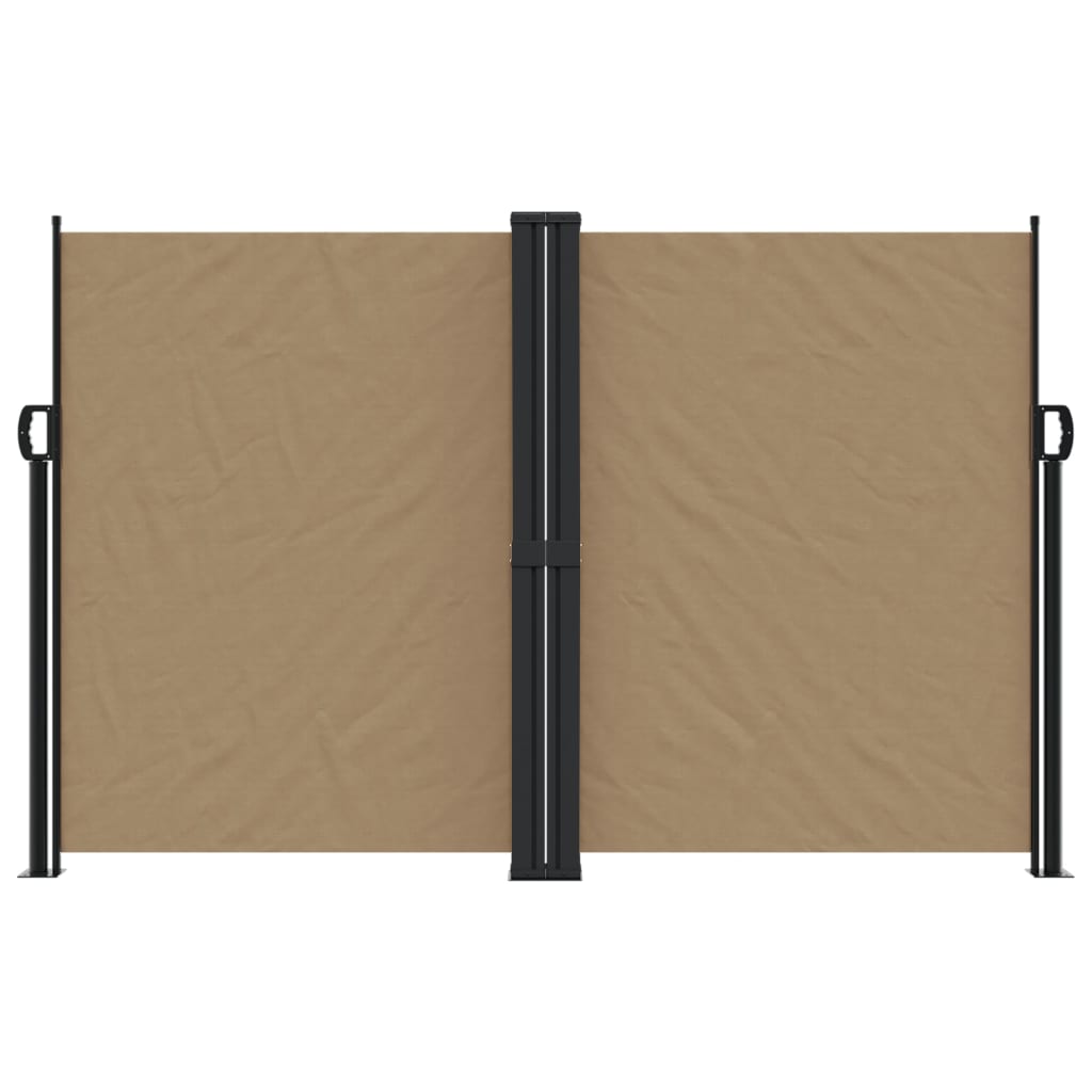 vidaXL Zwijana markiza boczna, taupe, 160x1200 cm