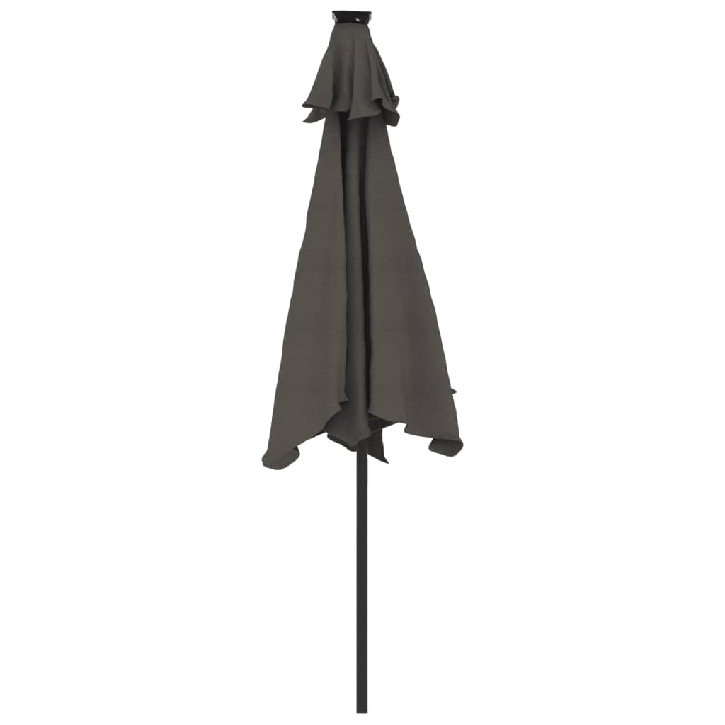 vidaXL Parasol ogrodowy na stalowym słupku, antracyt, 225x225x212 cm