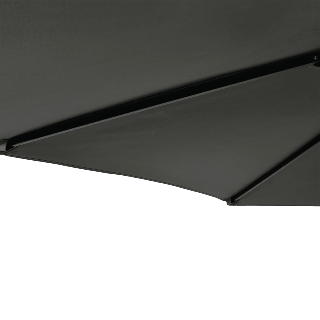 vidaXL Parasol ogrodowy na stalowym słupku, antracyt, 225x225x212 cm