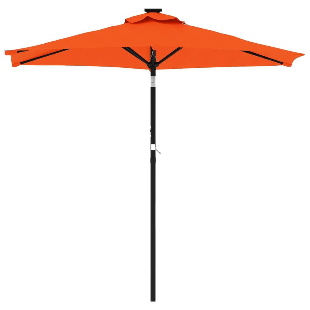 vidaXL Parasol ogrodowy na stalowym słupku, terakota, 225x225x212 cm