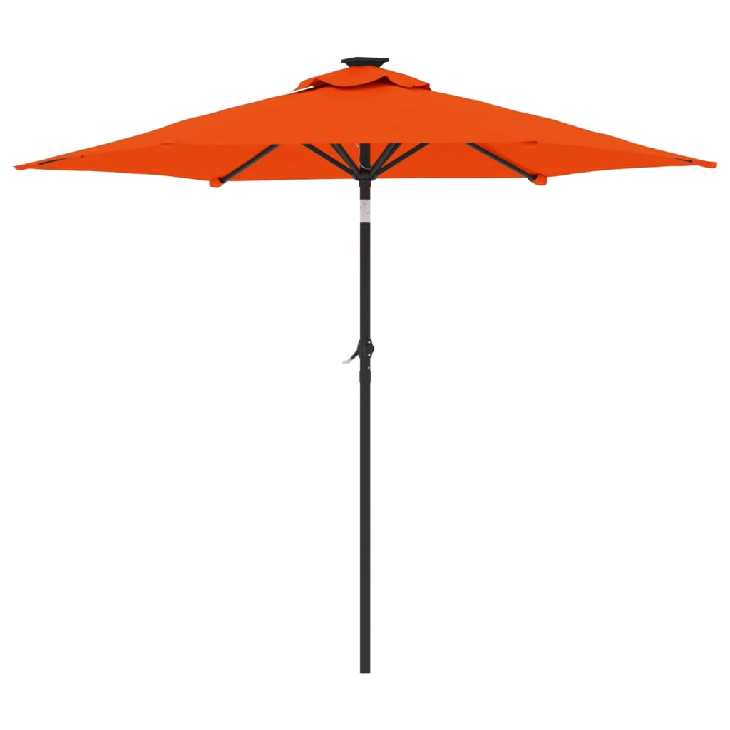 vidaXL Parasol ogrodowy na stalowym słupku, terakota, 225x225x212 cm