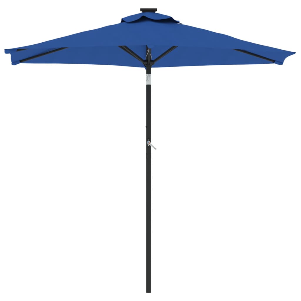 vidaXL Parasol ogrodowy na stalowym słupku, lazurowy, 225x225x212 cm