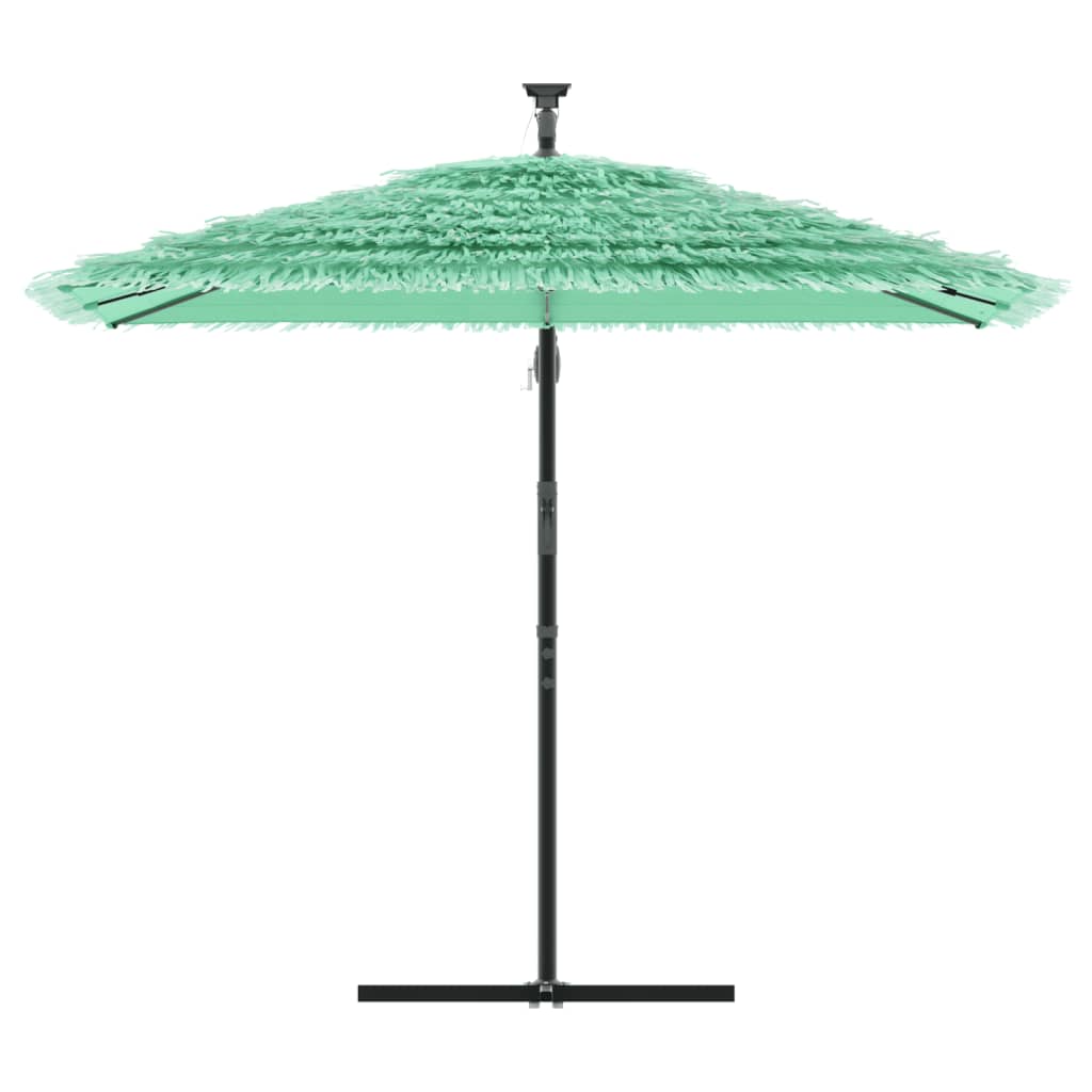 vidaXL Parasol ogrodowy na stalowym słupku, zielony, 246x246x230 cm