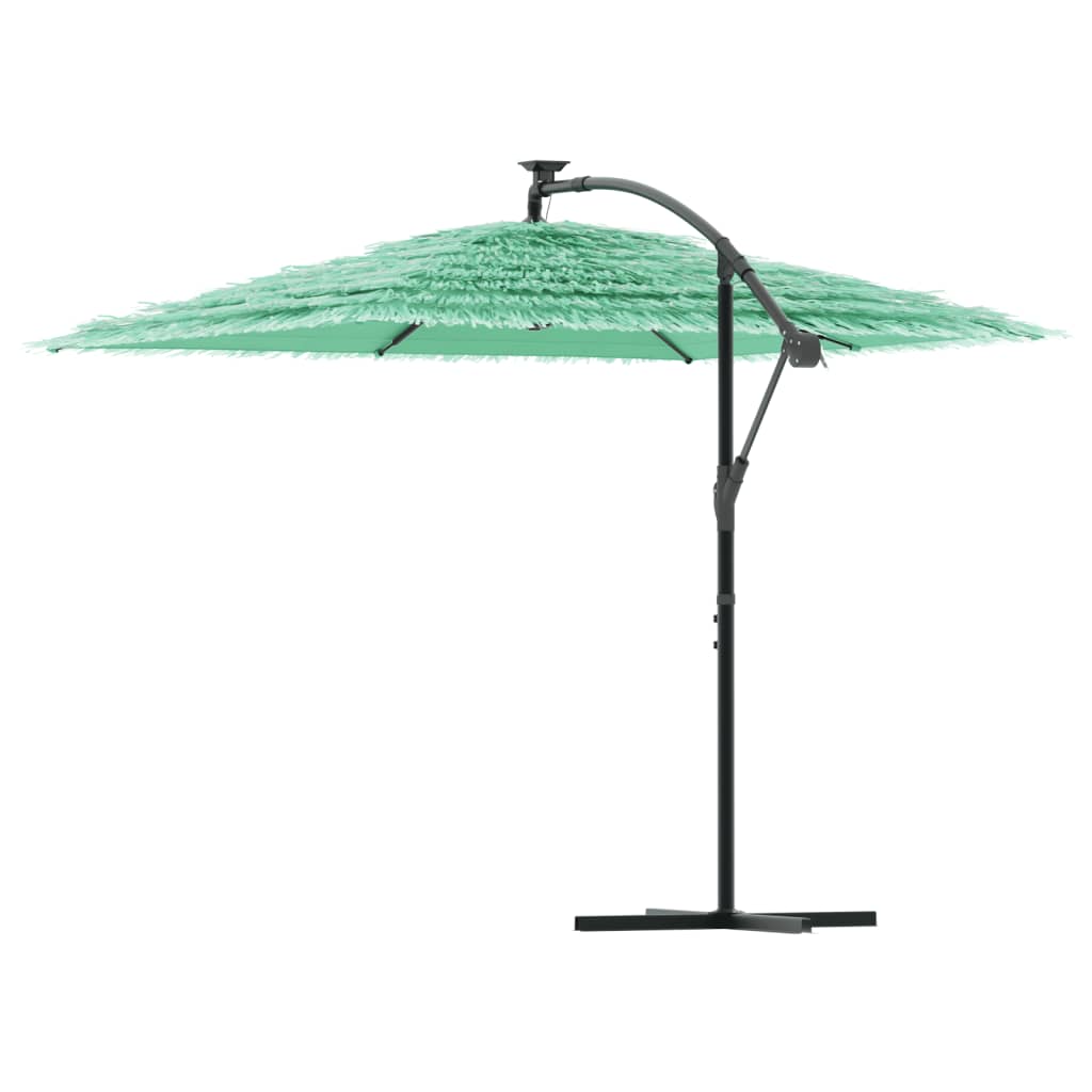 vidaXL Parasol ogrodowy na stalowym słupku, zielony, 246x246x230 cm