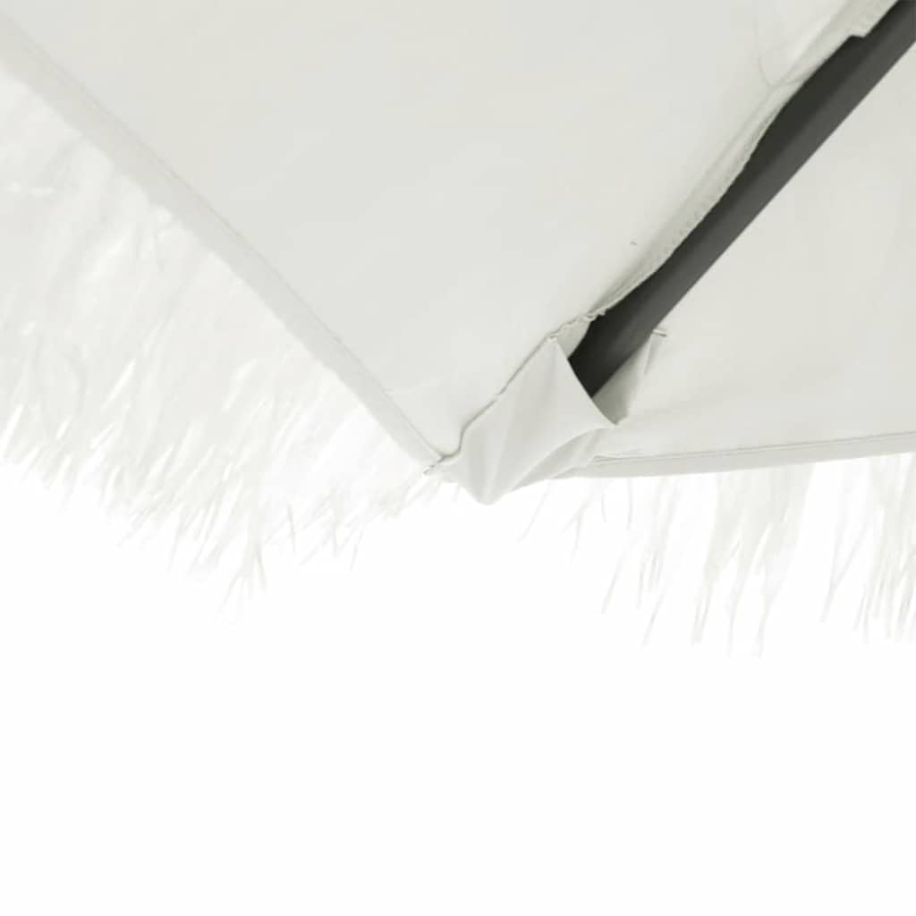 vidaXL Parasol ogrodowy na stalowym słupku, biały, 269x269x235 cm