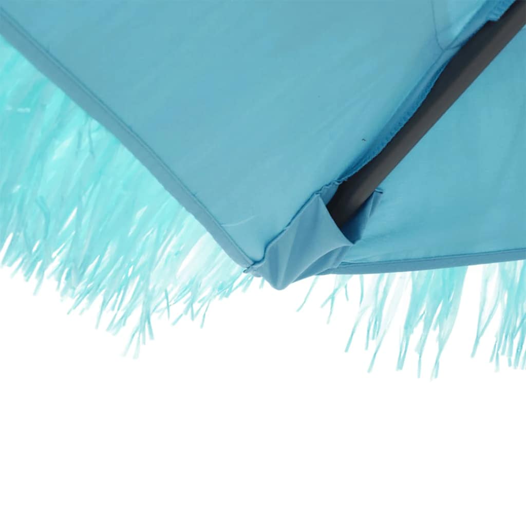 vidaXL Parasol ogrodowy na stalowym słupku, niebieski, 290x290x238 cm