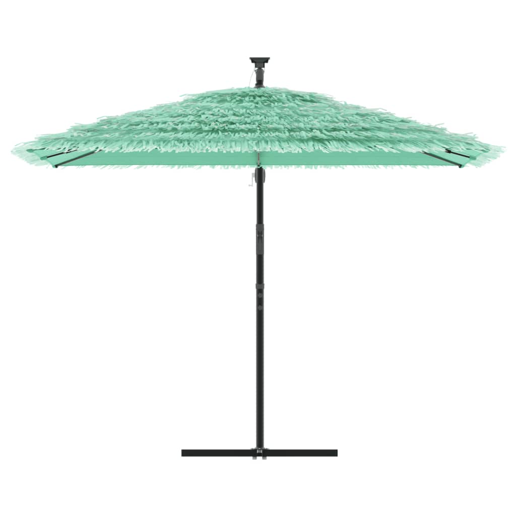 vidaXL Parasol ogrodowy na stalowym słupku, zielony, 290x290x238 cm