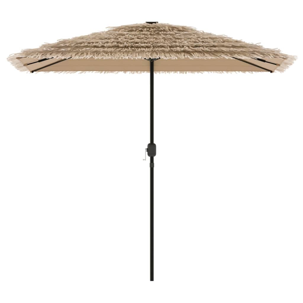 vidaXL Parasol ogrodowy na stalowym słupku, brązowy, 248x248x248 cm