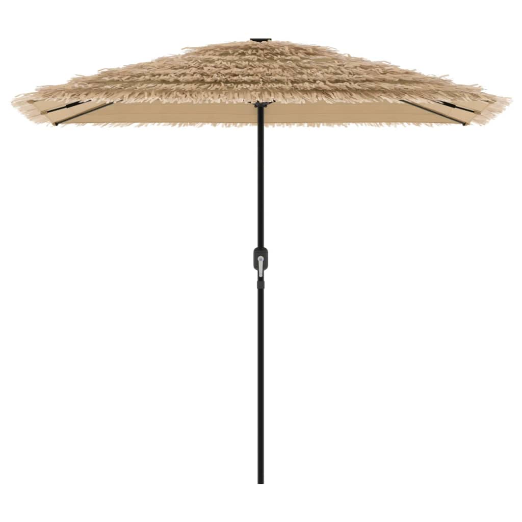 vidaXL Parasol ogrodowy na stalowym słupku, brązowy, 248x248x248 cm