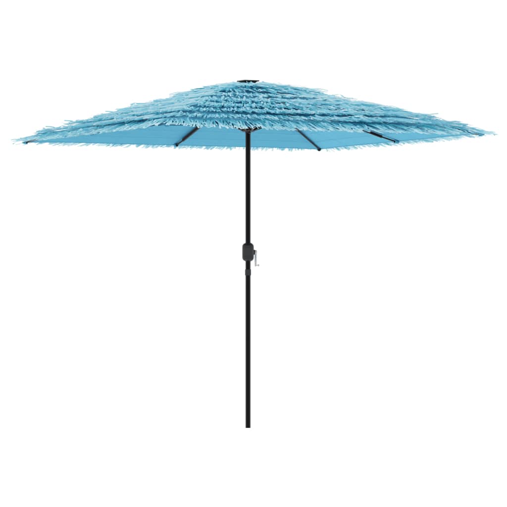 vidaXL Parasol ogrodowy na stalowym słupku, niebieski, 248x248x248 cm
