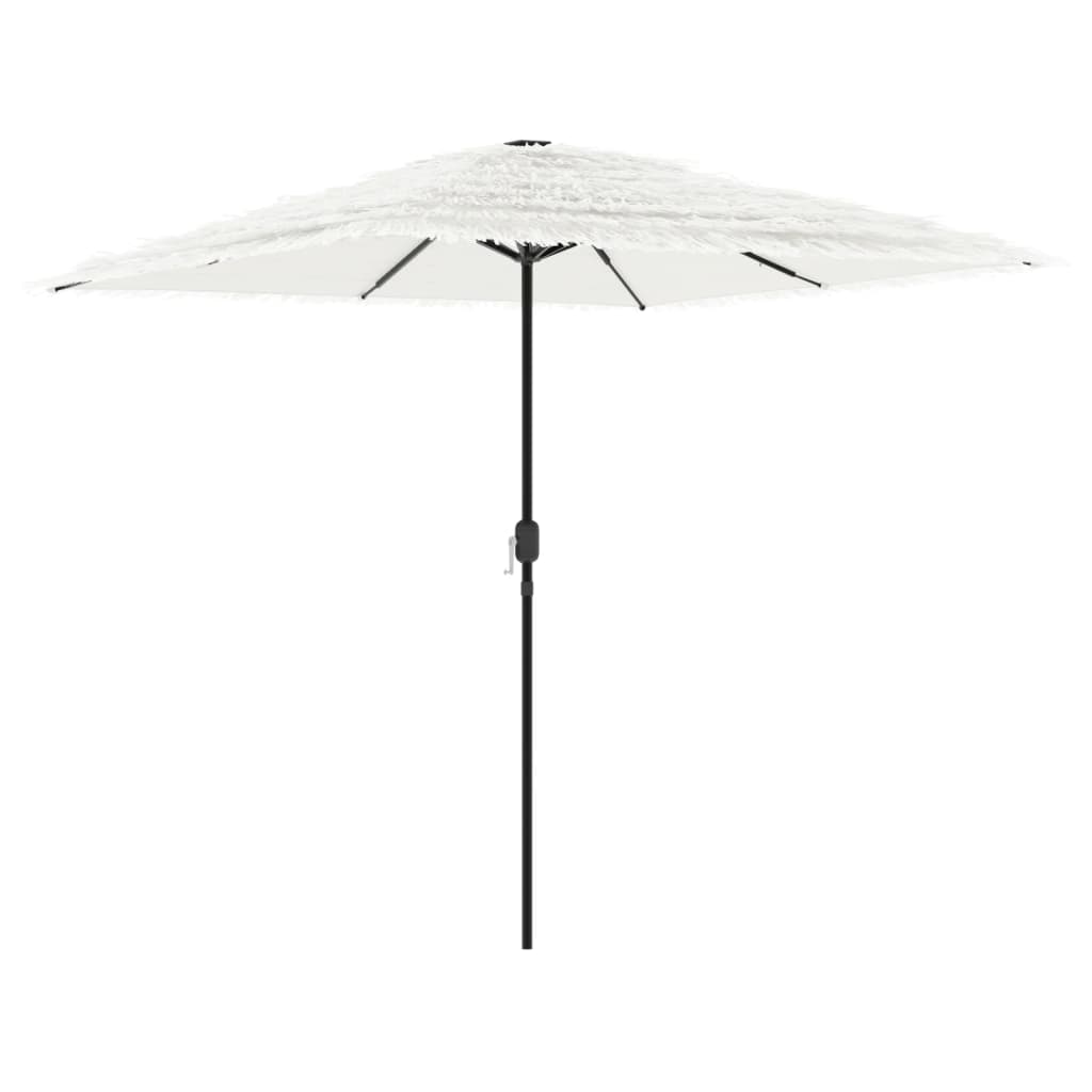 vidaXL Parasol ogrodowy na stalowym słupku, biały, 248x248x248 cm