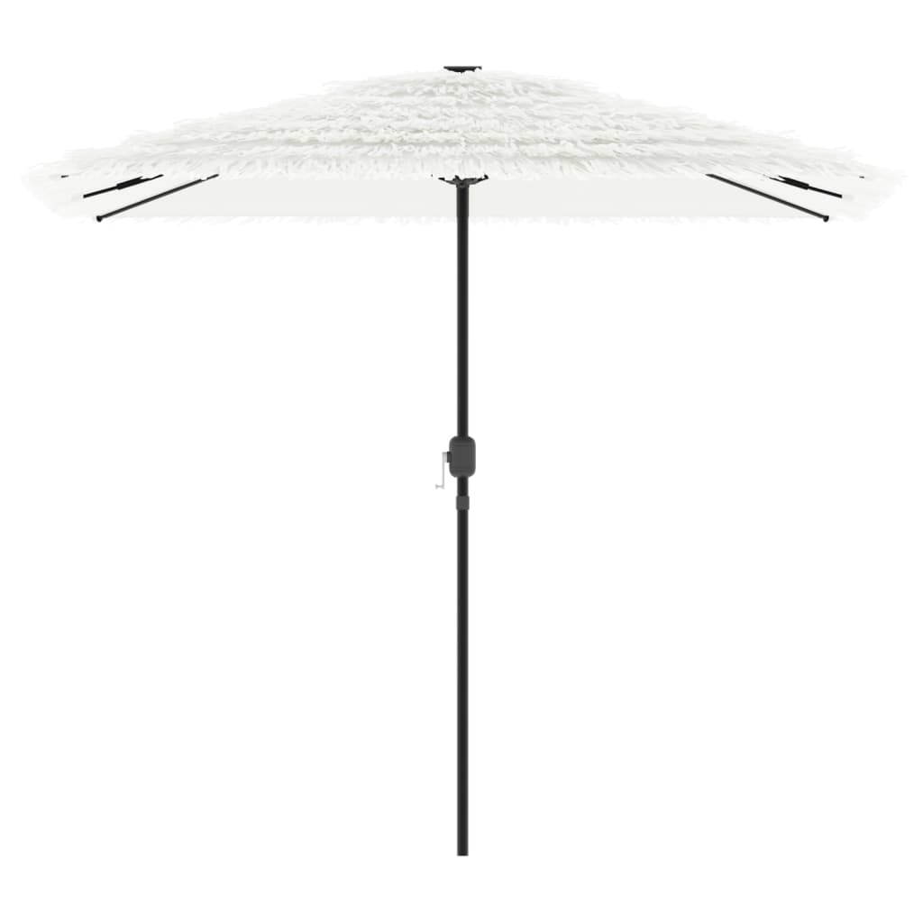 vidaXL Parasol ogrodowy na stalowym słupku, biały, 248x248x248 cm