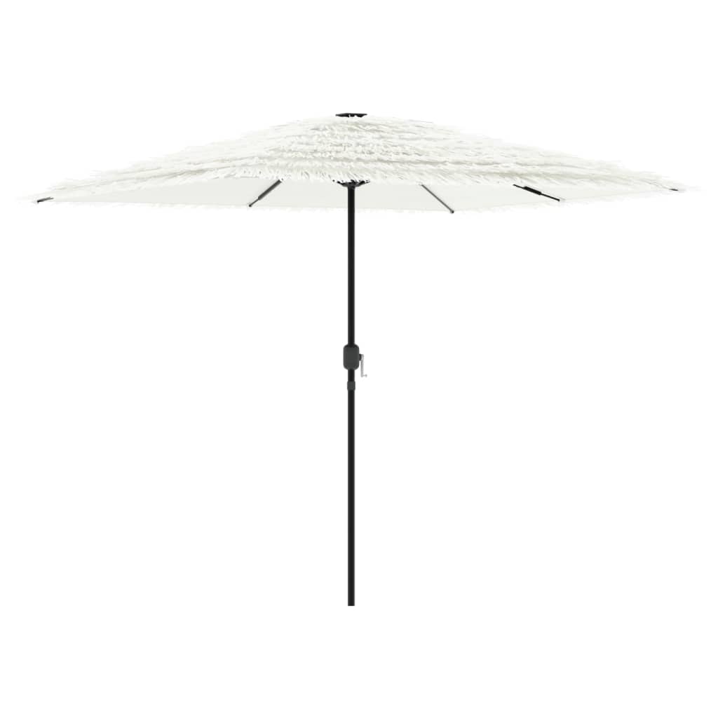 vidaXL Parasol ogrodowy na stalowym słupku, biały, 248x248x248 cm