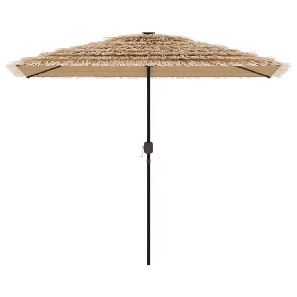 vidaXL Parasol ogrodowy na stalowym słupku, brązowy, 300x200x250 cm