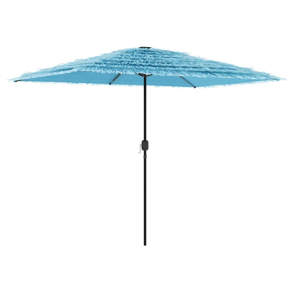 vidaXL Parasol ogrodowy na stalowym słupku, niebieski, 300x200x250 cm