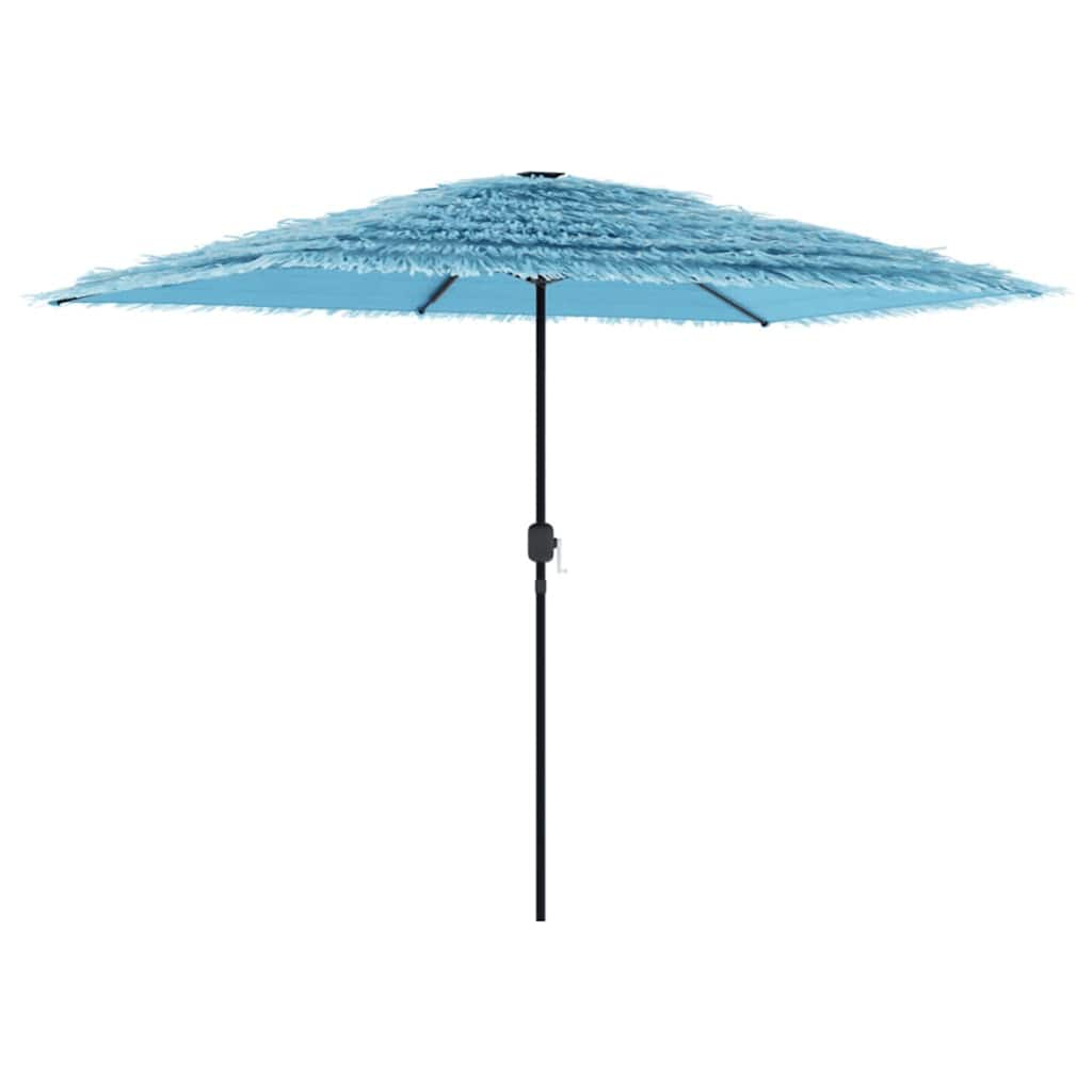 vidaXL Parasol ogrodowy na stalowym słupku, niebieski, 300x200x250 cm