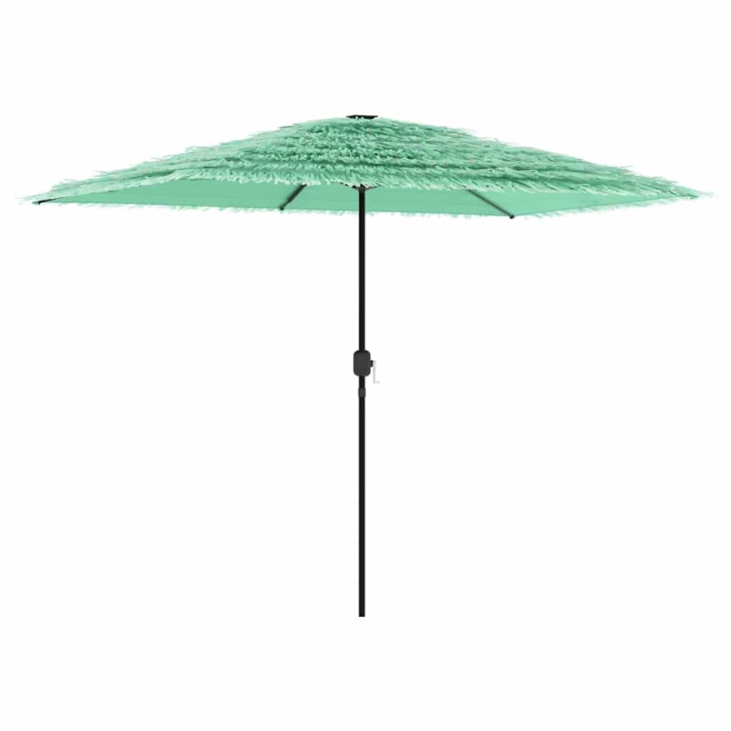 vidaXL Parasol ogrodowy na stalowym słupku, zielony, 300x200x250 cm