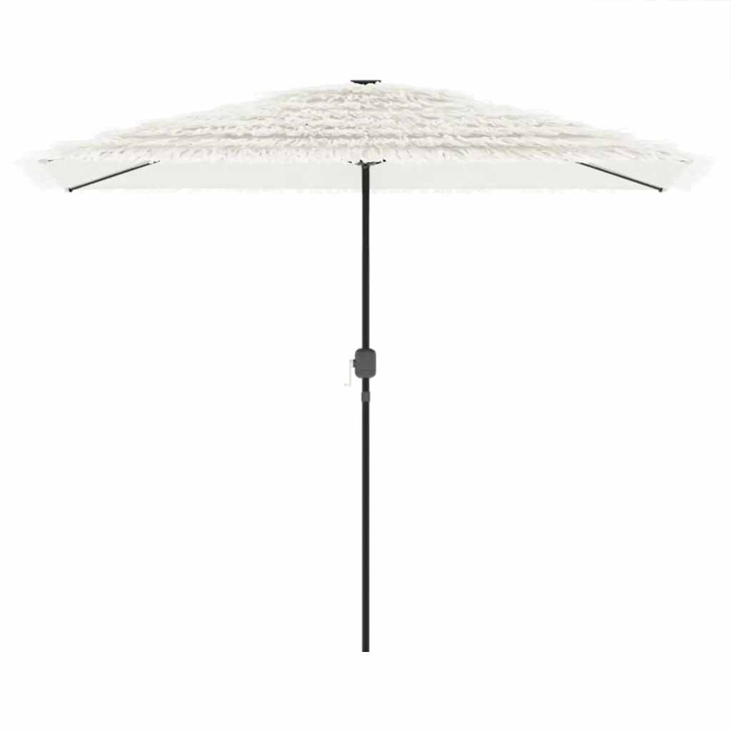 vidaXL Parasol ogrodowy na stalowym słupku, biały, 300x200x250 cm
