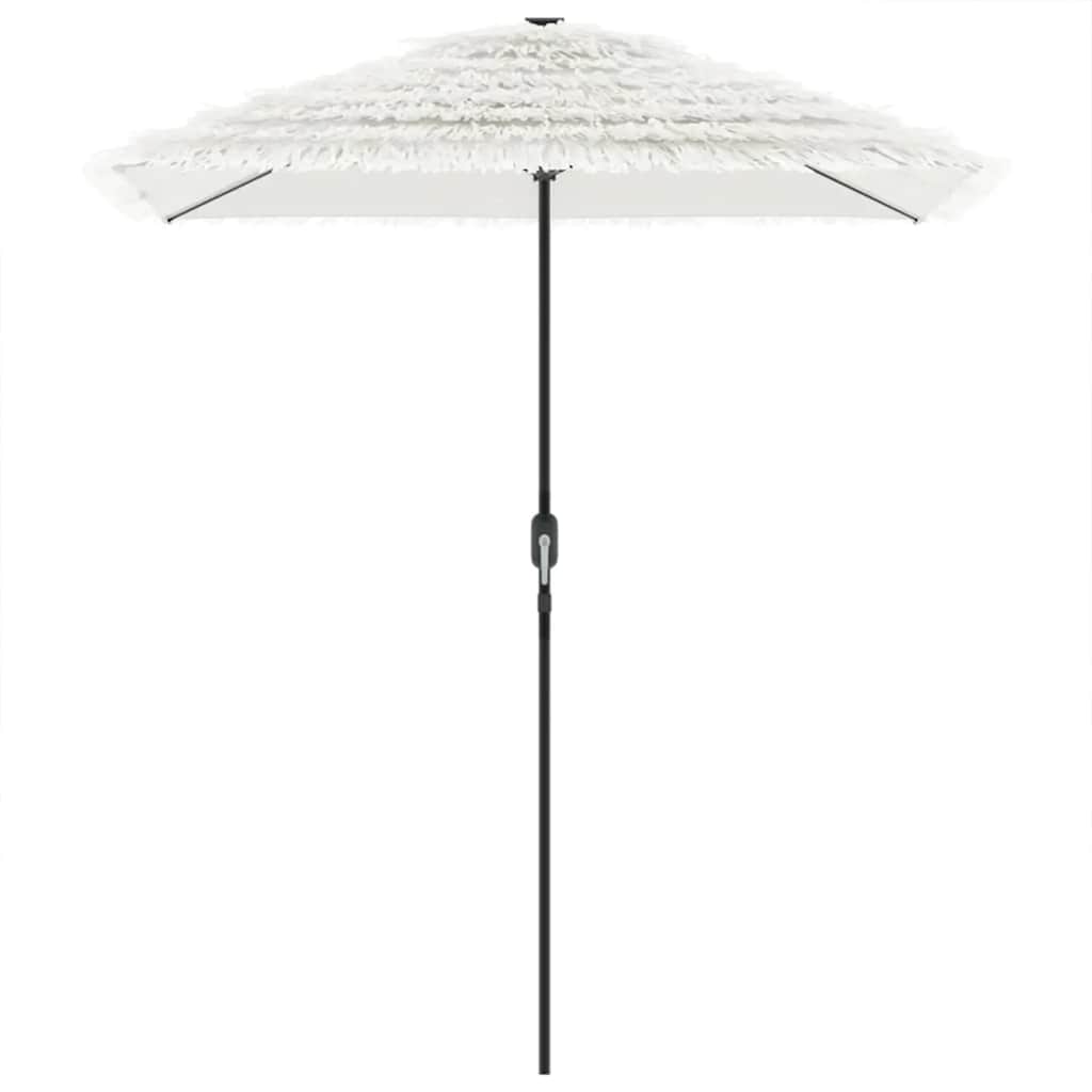 vidaXL Parasol ogrodowy na stalowym słupku, biały, 300x200x250 cm