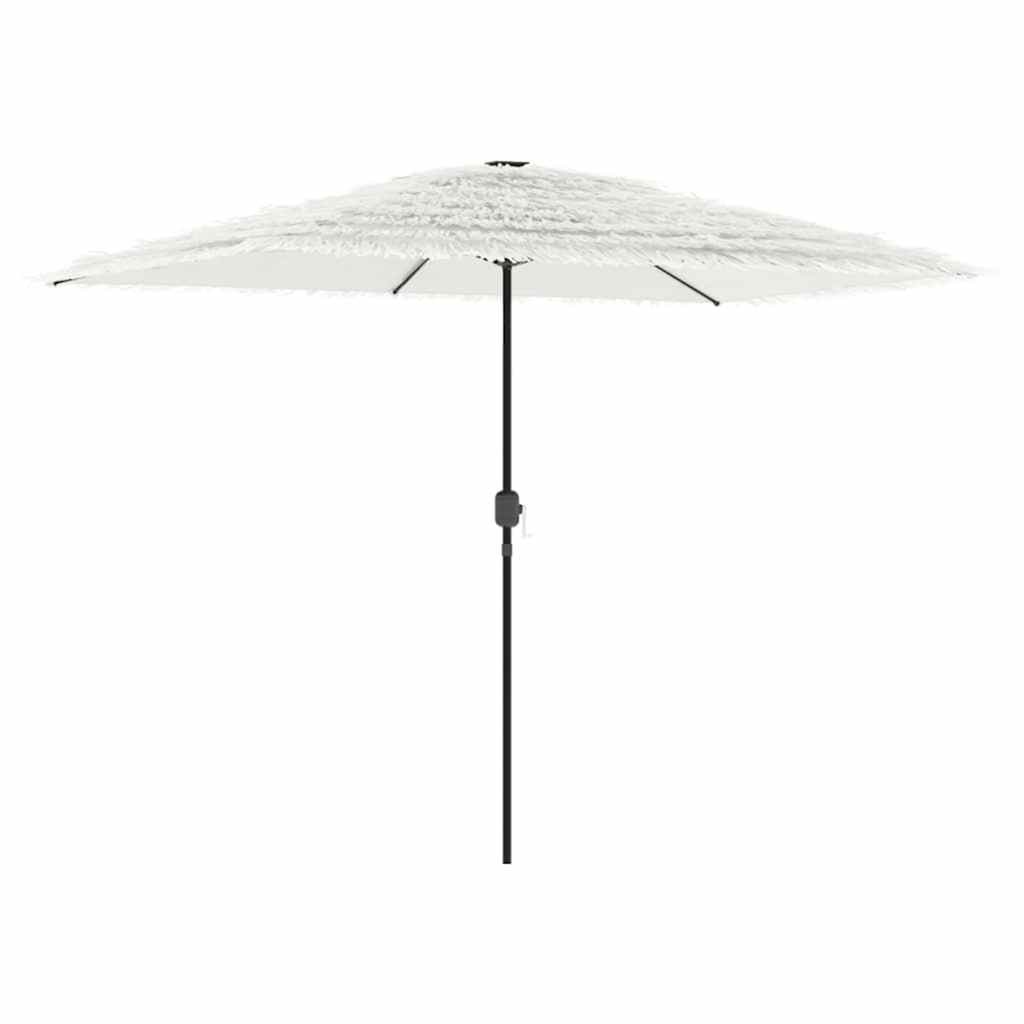 vidaXL Parasol ogrodowy na stalowym słupku, biały, 300x200x250 cm