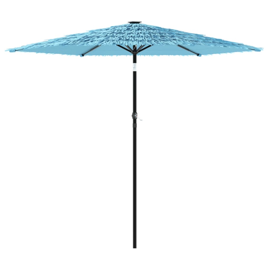 vidaXL Parasol ogrodowy na stalowym słupku, niebieski, 223x223x213 cm