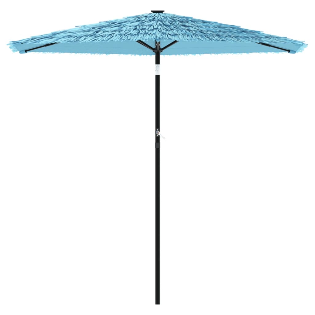 vidaXL Parasol ogrodowy na stalowym słupku, niebieski, 223x223x213 cm