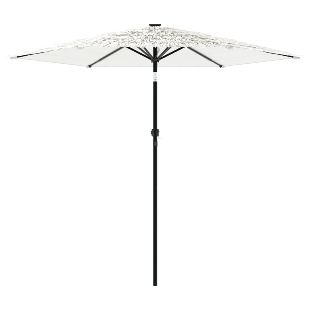 vidaXL Parasol ogrodowy na stalowym słupku, biały, 223x223x213 cm