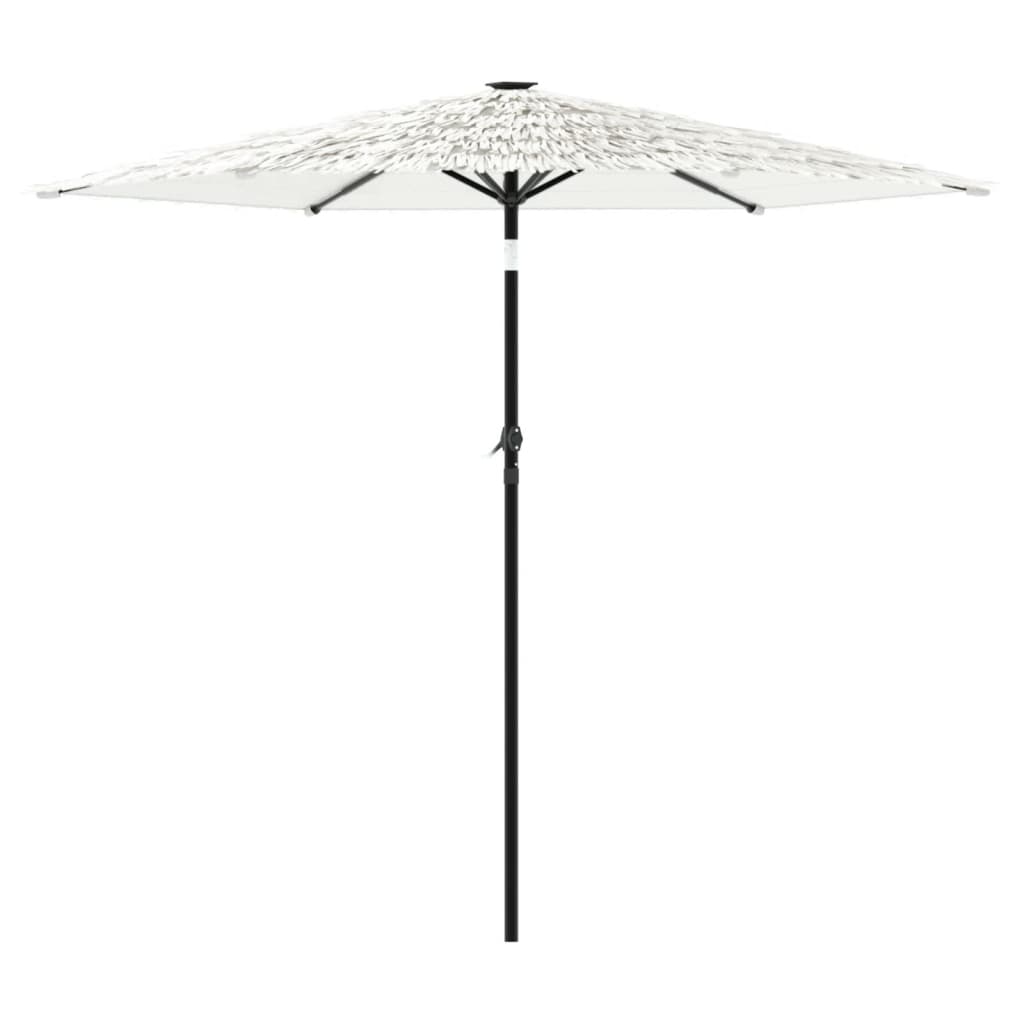 vidaXL Parasol ogrodowy na stalowym słupku, biały, 223x223x213 cm