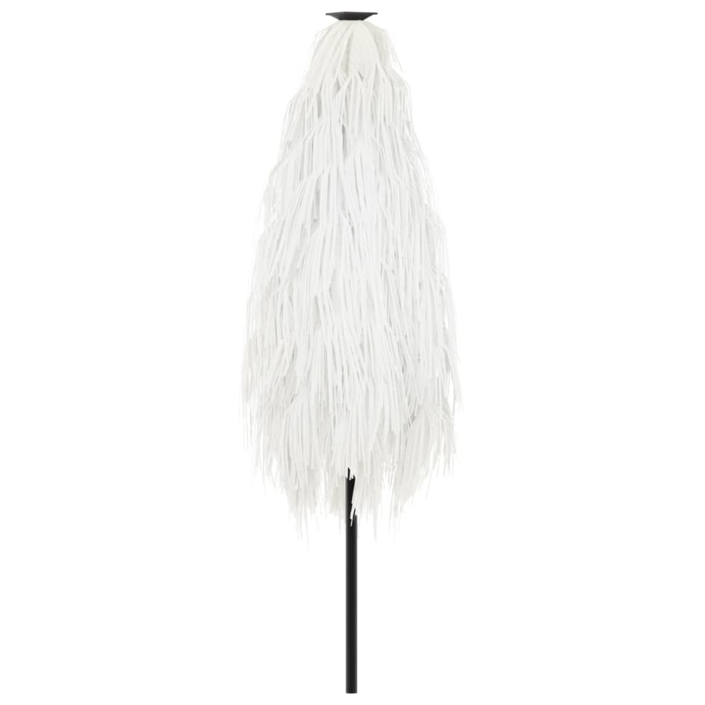 vidaXL Parasol ogrodowy na stalowym słupku, biały, 223x223x213 cm