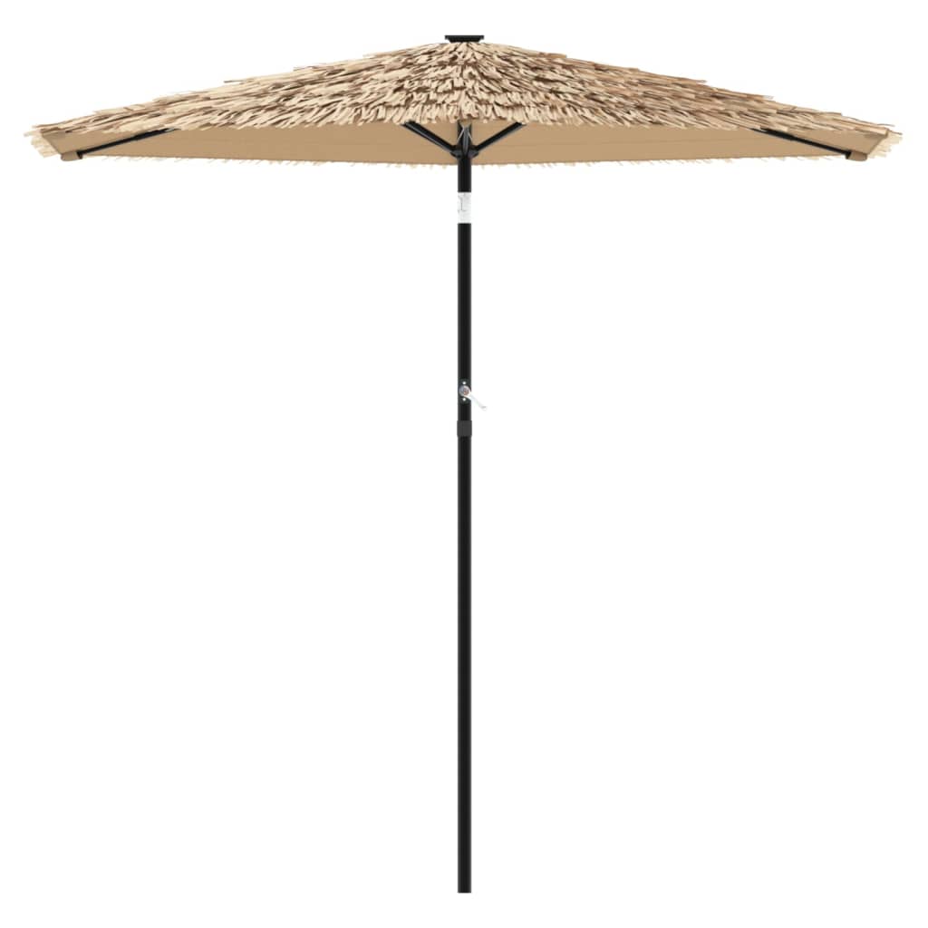 vidaXL Parasol ogrodowy na stalowym słupku, brązowy, 268x268x226 cm