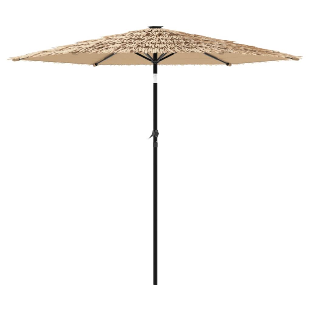 vidaXL Parasol ogrodowy na stalowym słupku, brązowy, 268x268x226 cm