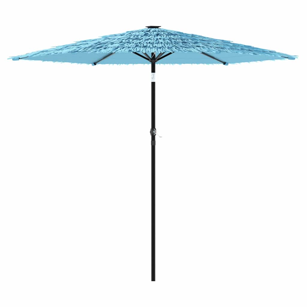 vidaXL Parasol ogrodowy na stalowym słupku, niebieski, 268x268x226 cm
