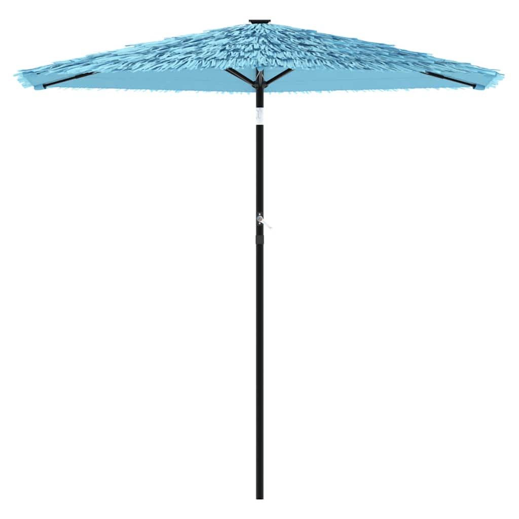 vidaXL Parasol ogrodowy na stalowym słupku, niebieski, 268x268x226 cm
