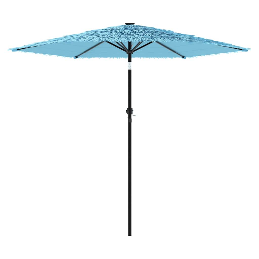 vidaXL Parasol ogrodowy na stalowym słupku, niebieski, 268x268x226 cm