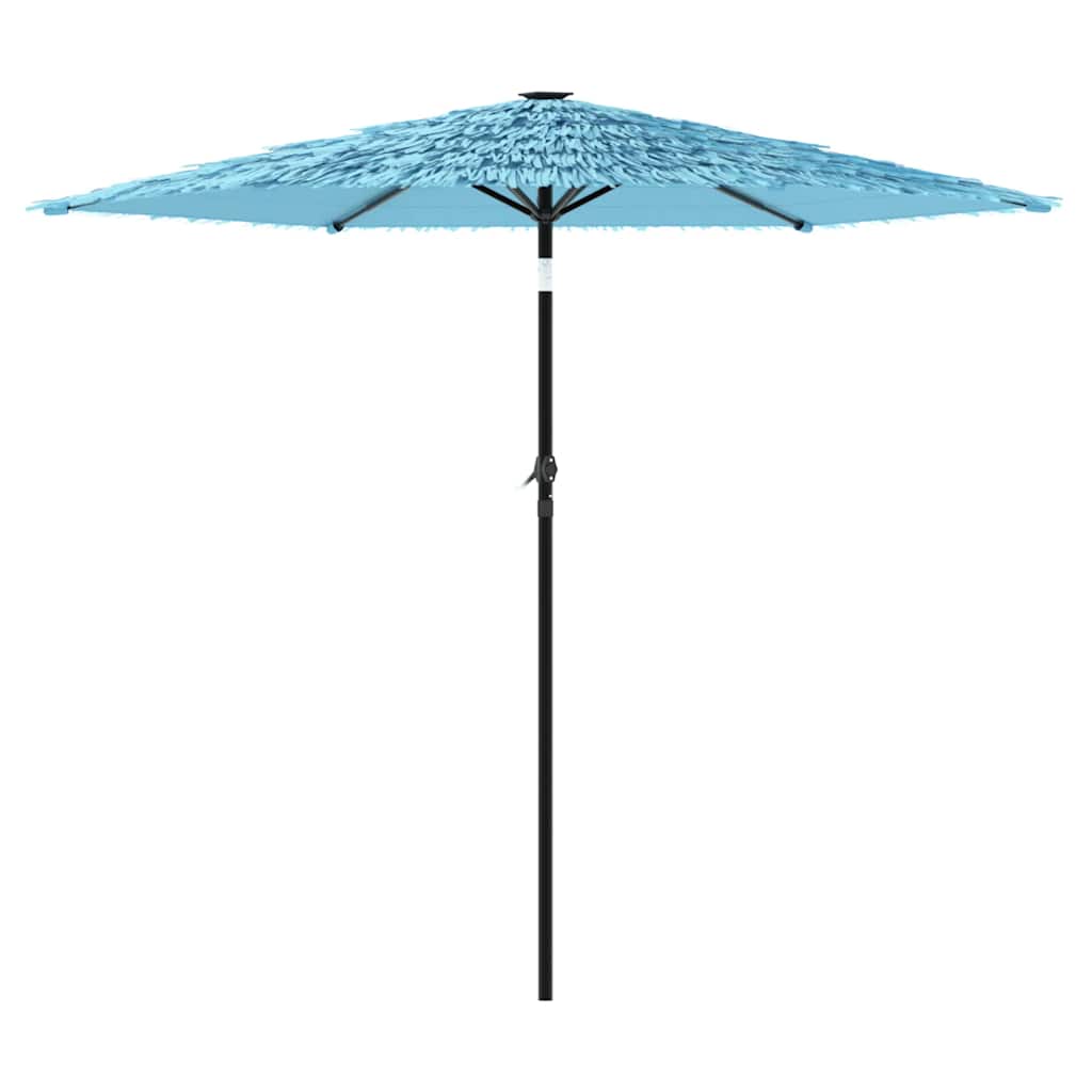 vidaXL Parasol ogrodowy na stalowym słupku, niebieski, 268x268x226 cm
