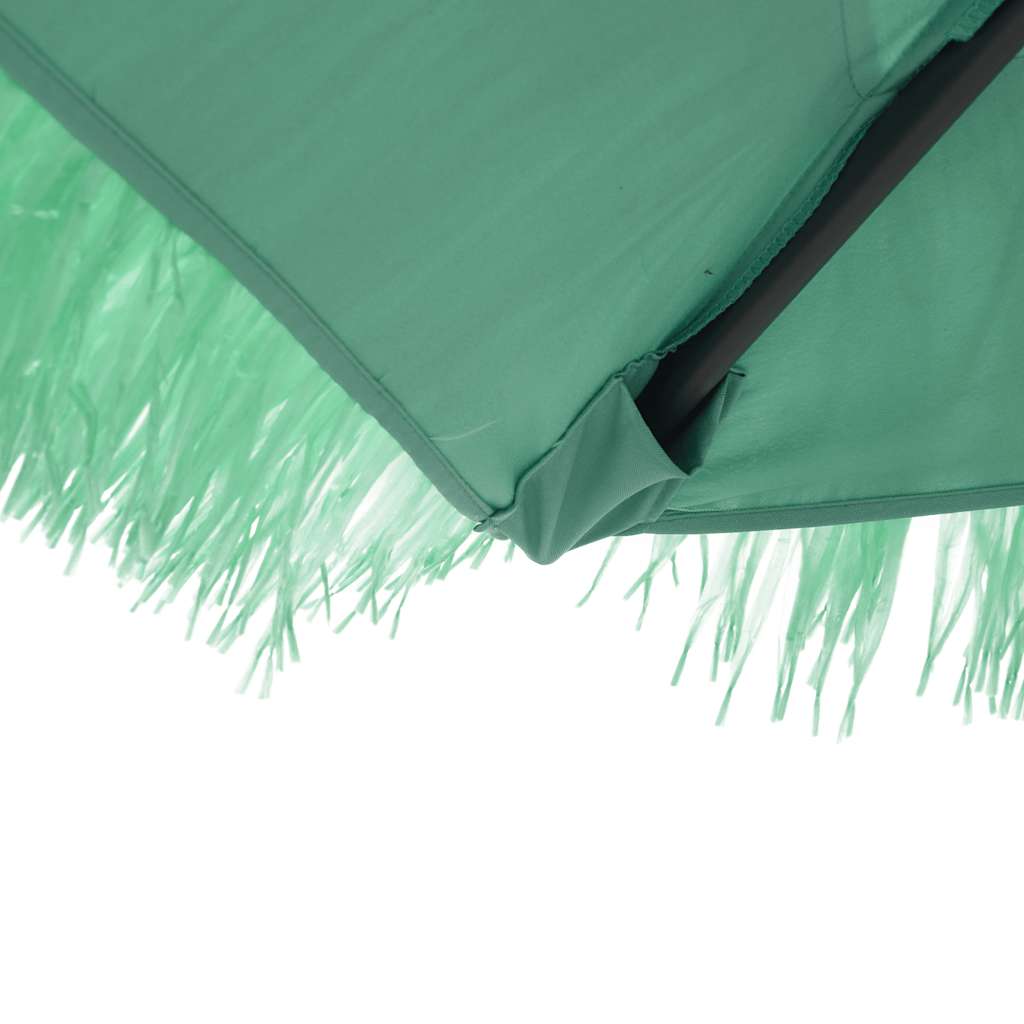 vidaXL Parasol ogrodowy na stalowym słupku, zielony, 268x268x226 cm
