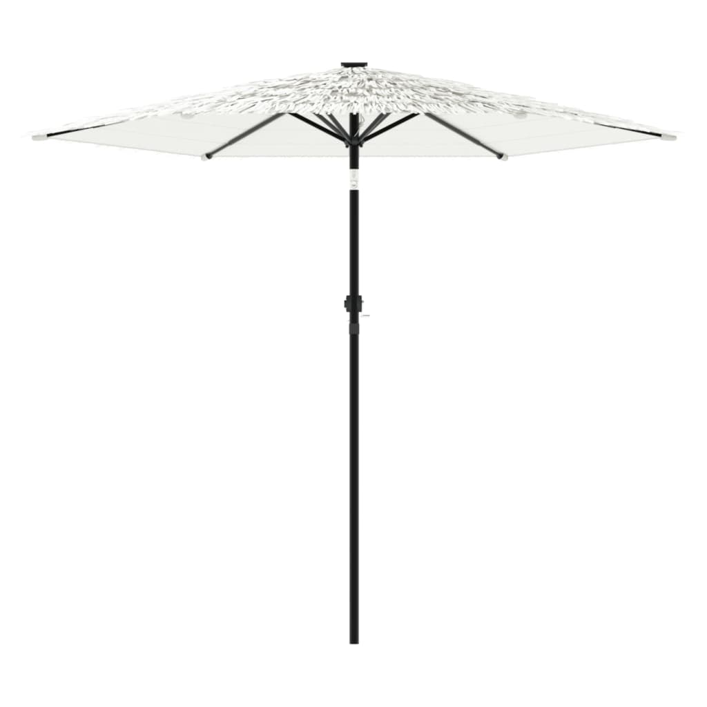 vidaXL Parasol ogrodowy na stalowym słupku, biały, 268x268x226 cm
