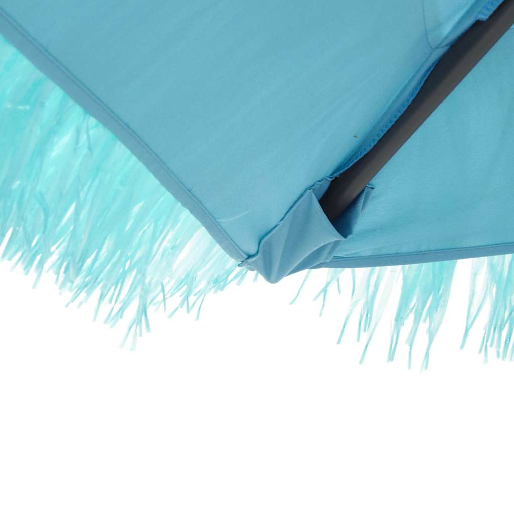 vidaXL Parasol ogrodowy na stalowym słupku, niebieski, 288x288x225 cm
