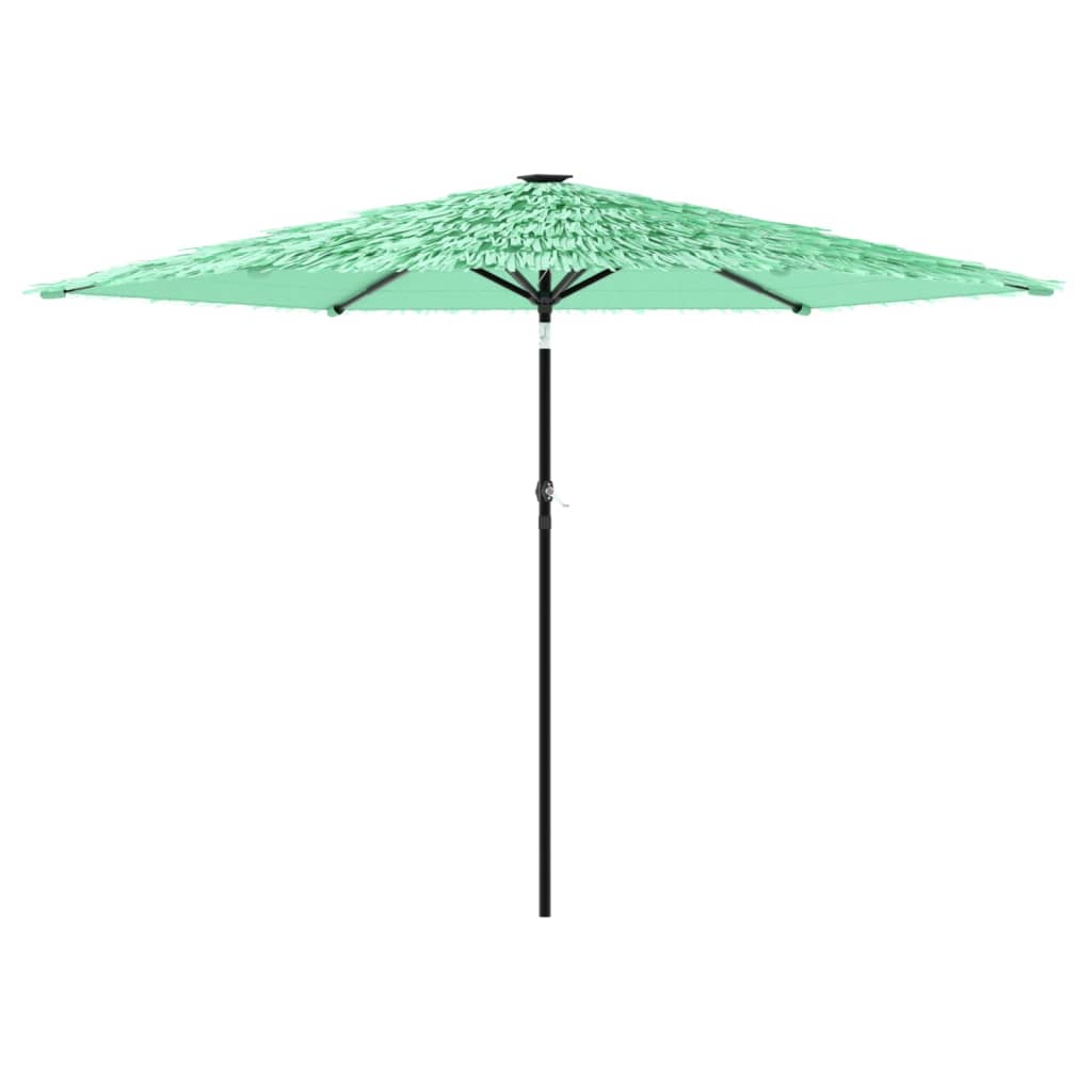 vidaXL Parasol ogrodowy na stalowym słupku, zielony, 288x288x225 cm